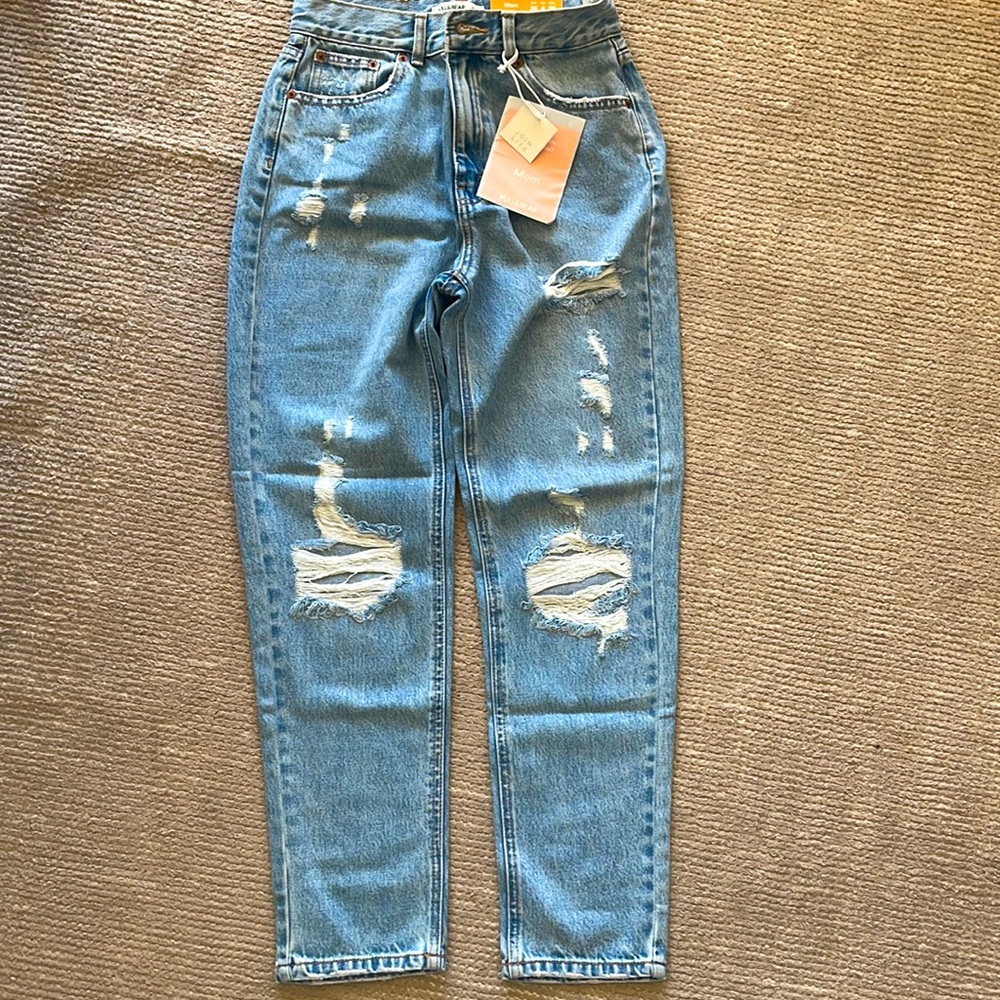 Pull & Bear Mom Jeans NWT 4 cropped